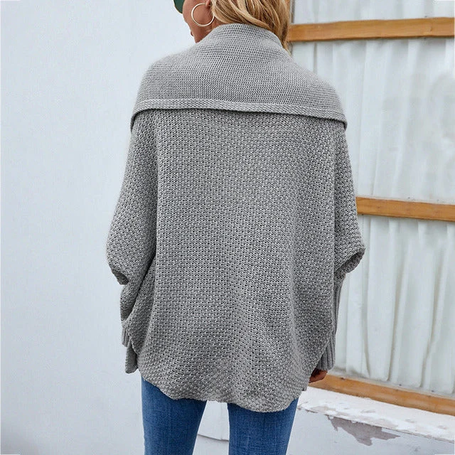Einfarbige Elegante Strickjacke für Alltag