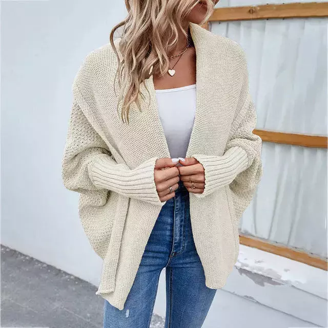 Einfarbige Elegante Strickjacke für Alltag