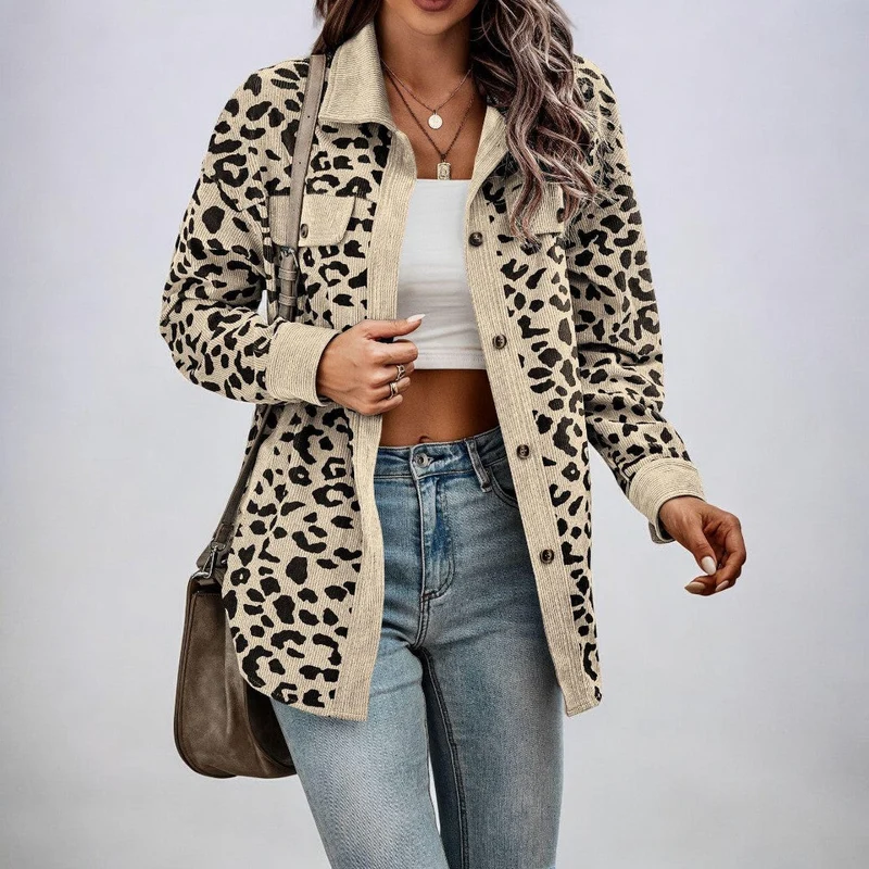 Stilvolle Leopardenjacke