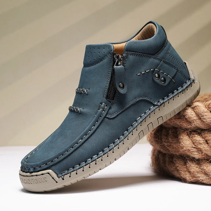 Herren Bequeme und modische Stiefeletten mit Reißverschluss