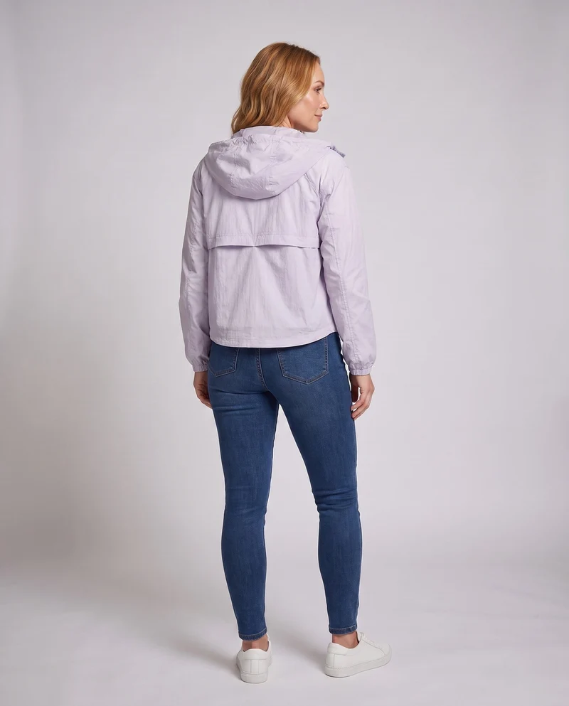 Damen nan ultraleichte packbare Windbreakerjacke mit Kapuze und Netzfutter Nord Taschen