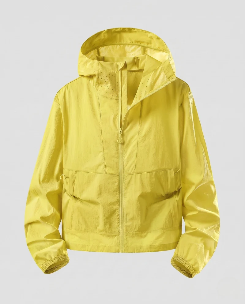 Damen nan ultraleichte packbare Windbreakerjacke mit Kapuze und Netzfutter Nord Taschen