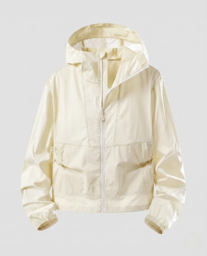 Damen nan ultraleichte packbare Windbreakerjacke mit Kapuze und Netzfutter Nord Taschen
