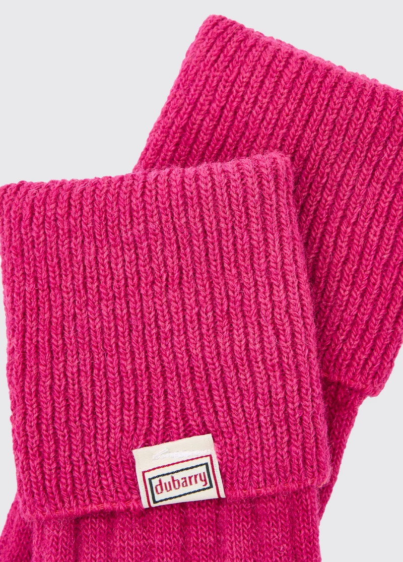 Alpaka knielange Socken - Pink