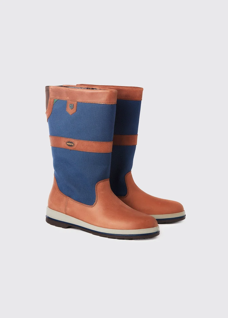 Shamrock Herren Segelstiefel - Navy/Brown