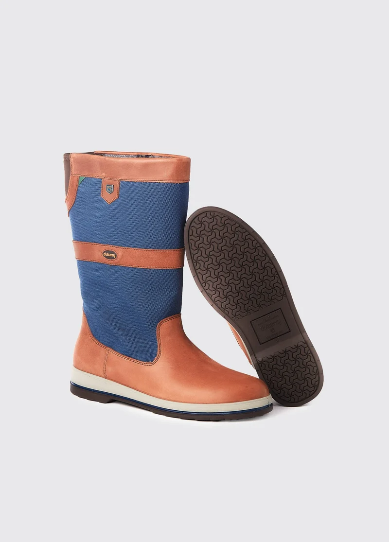 Shamrock Herren Segelstiefel - Navy/Brown