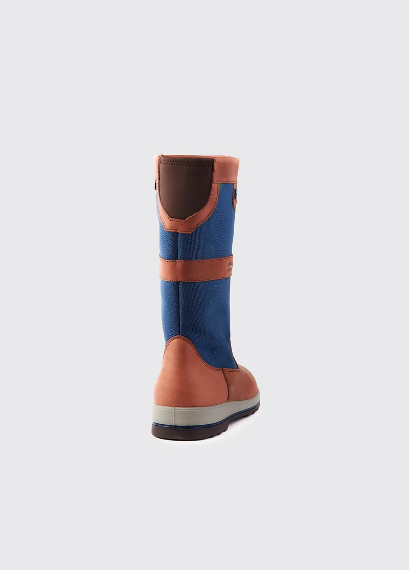 Shamrock Herren Segelstiefel - Navy/Brown