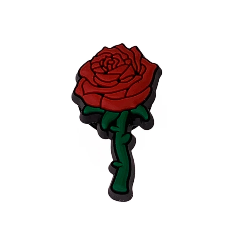 Crocs Jibbitz Rote Rose Charm