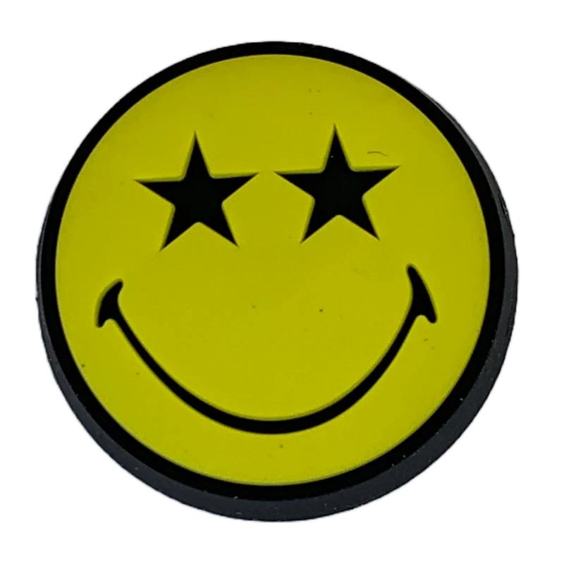 Crocs Jibbitz Smiley World Smiley mit Sternaugen-Anhänger