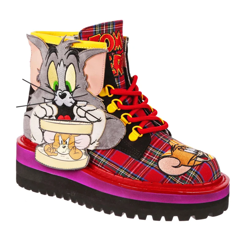 Irregular Choice Frauen Tom & Jerry Maus-Sandwich-Stiefel