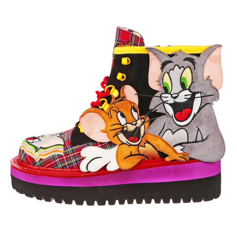Irregular Choice Frauen Tom & Jerry Maus-Sandwich-Stiefel