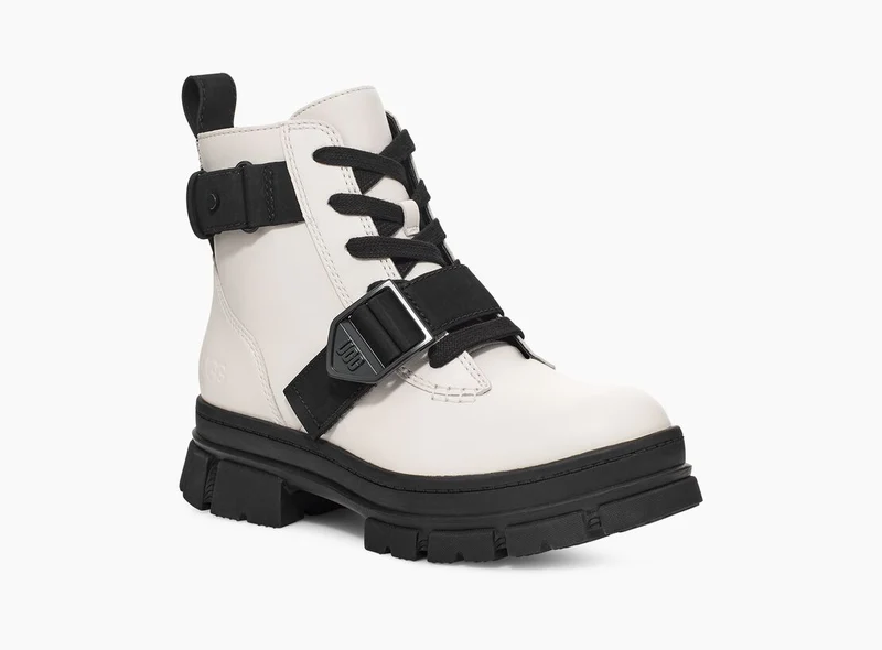 UGG Ashton Schnürstiefel für Damen – Weiß