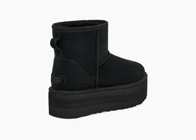 UGG Klassische Mini-Plateaustiefel für Damen – Schwarz