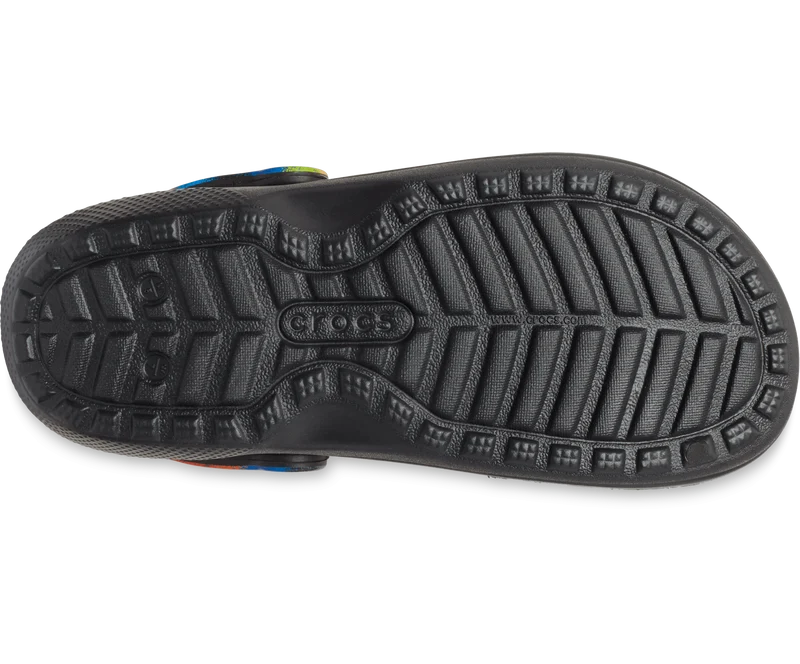 Crocs Unisex Classic Lined Spray Dye Clog – Schwarz