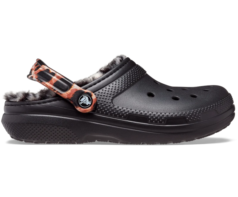 Crocs Unisex Classic Lined Animal Remix Clog – Schwarz
