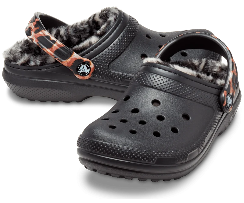Crocs Unisex Classic Lined Animal Remix Clog – Schwarz