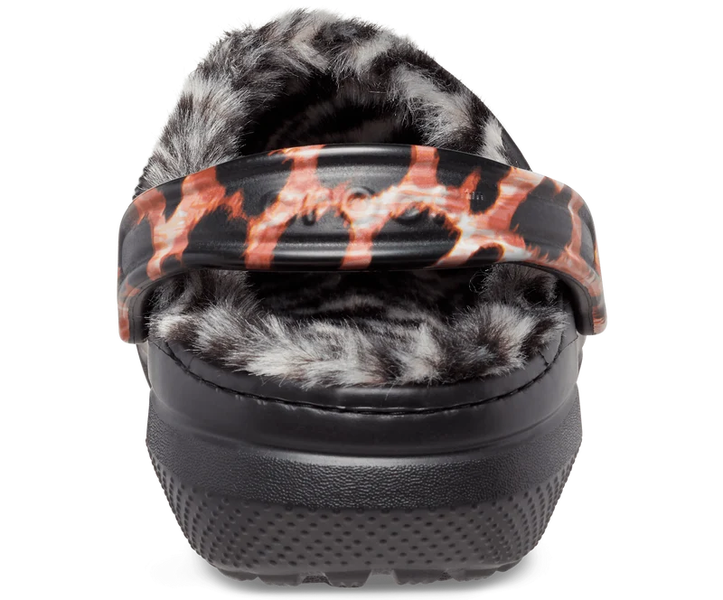 Crocs Unisex Classic Lined Animal Remix Clog – Schwarz