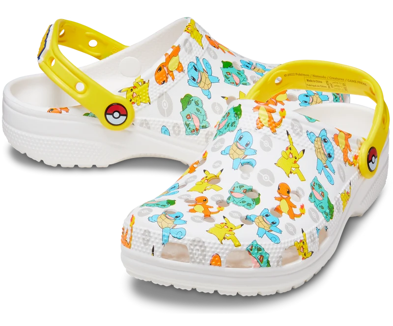 Crocs Unisex-Klassiker Pokemon Clog – Weiß