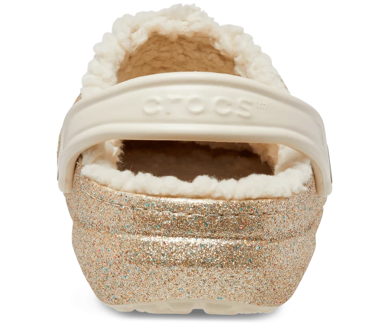 Crocs Unisex Classic Glitter Lined Clog - Multi / Gold