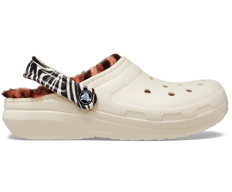 Crocs Unisex Classic Lined Animal Remix Clog – Knochen