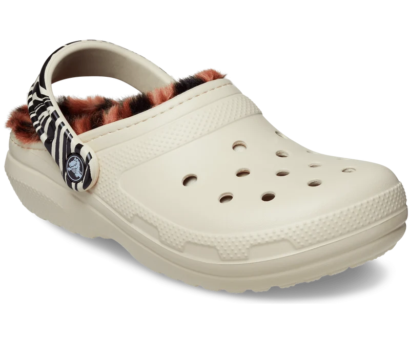 Crocs Unisex Classic Lined Animal Remix Clog – Knochen