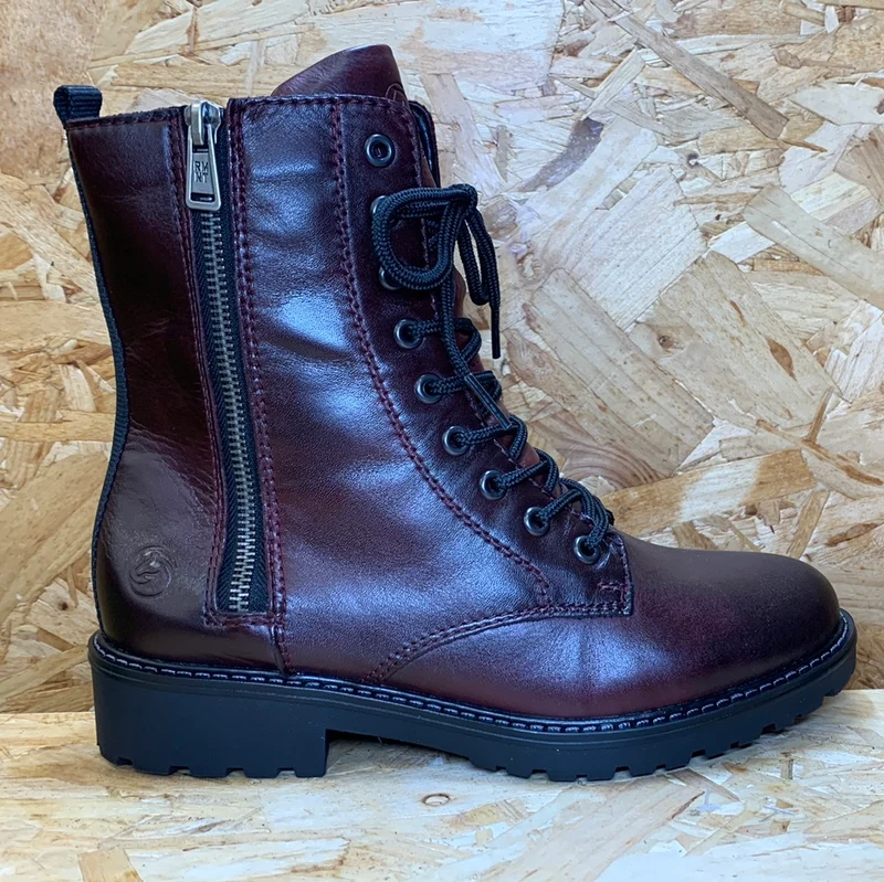 Remonte Modischer Damenstiefel – tiefes Kastanienrot