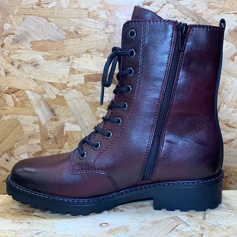 Remonte Modischer Damenstiefel – tiefes Kastanienrot