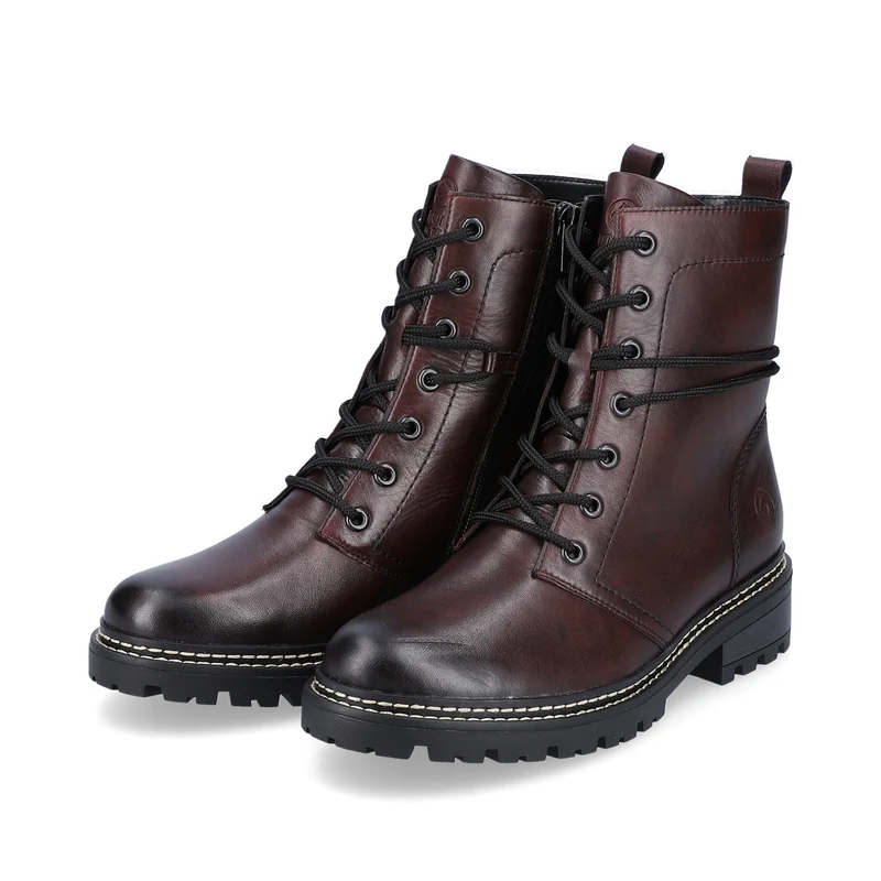 Remonte Modischer Damenstiefel – tiefes Kastanienrot
