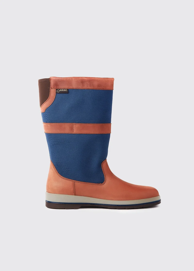 Shamrock Damen Segelstiefel - Navy/Brown