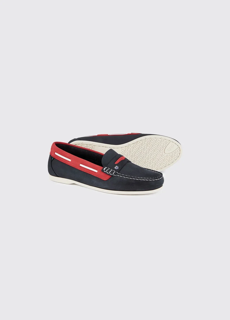 Belize Bootsschuh - Denim/Red