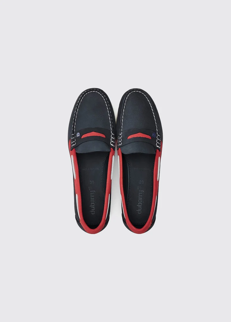 Belize Bootsschuh - Denim/Red