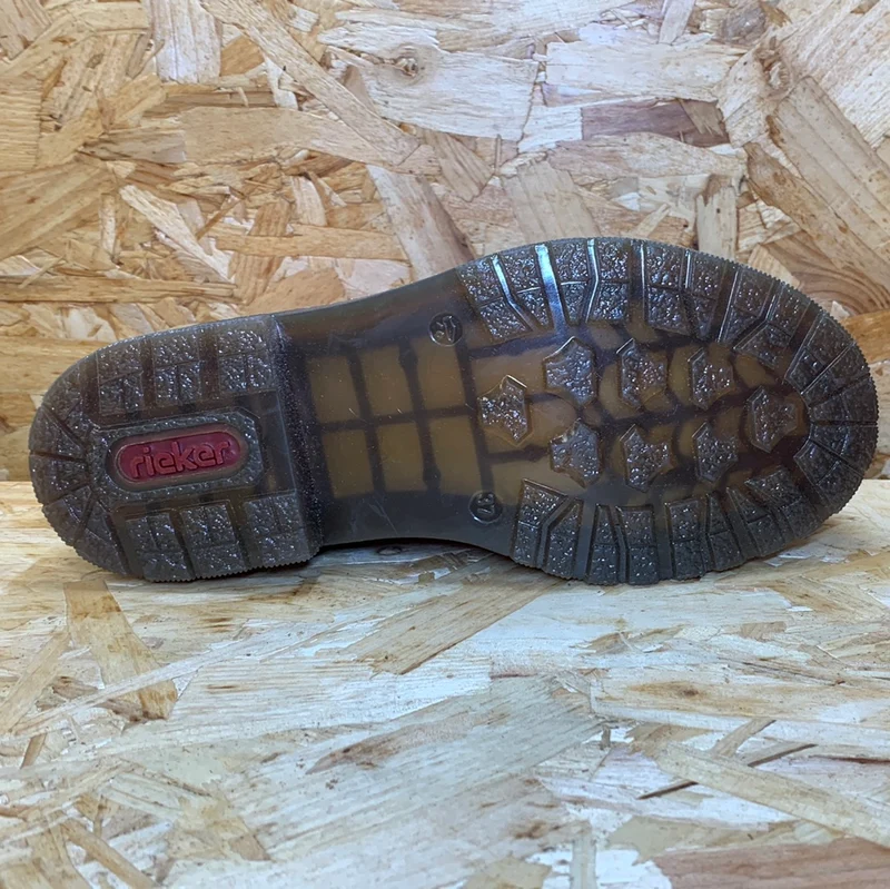 Rieker Damenmode-Stiefelette – Rot glänzend