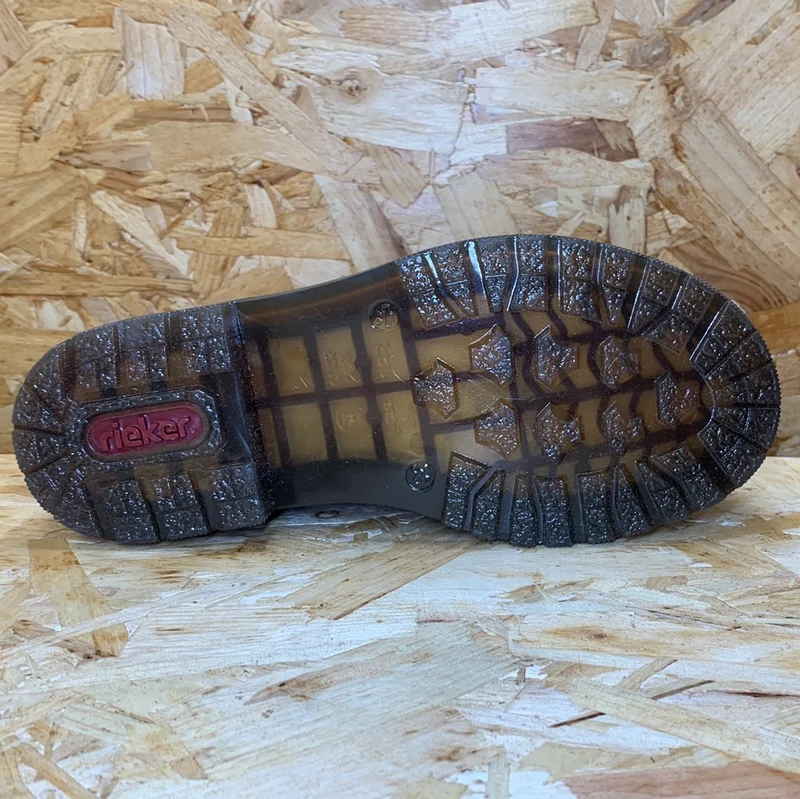 Rieker Damenmode-Stiefelette – Senfglänzend