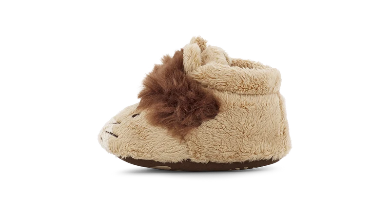 UGG Bixbee Lion Stuffie Hausschuhe für Kleinkinder – Sandschokolade