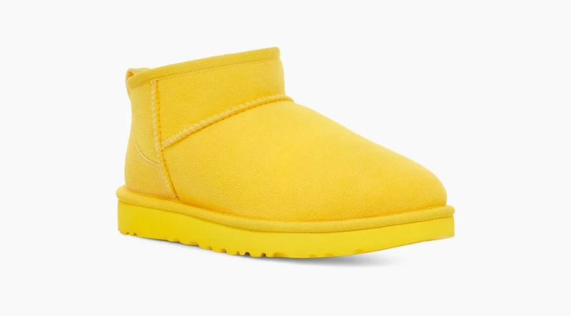 UGG Ultra Mini-Stiefel für Damen – Kanariengelb