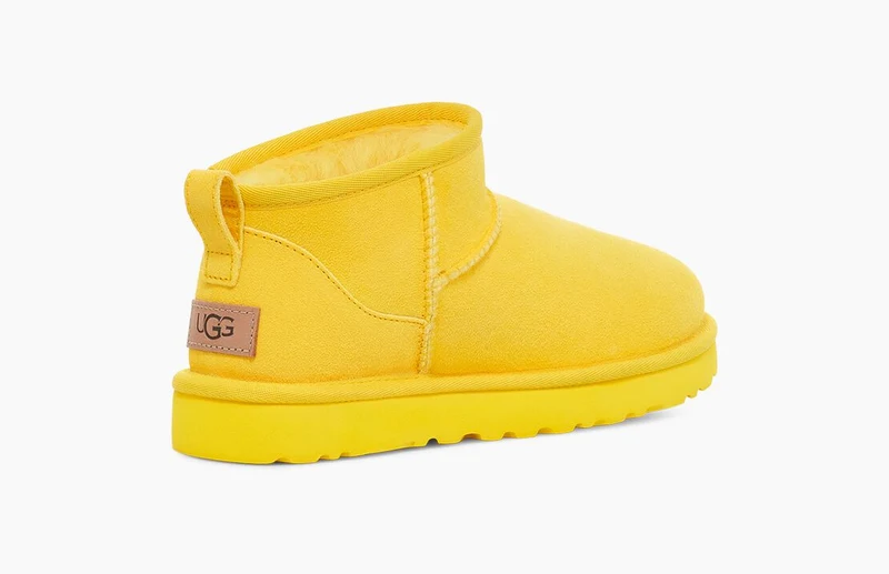 UGG Ultra Mini-Stiefel für Damen – Kanariengelb