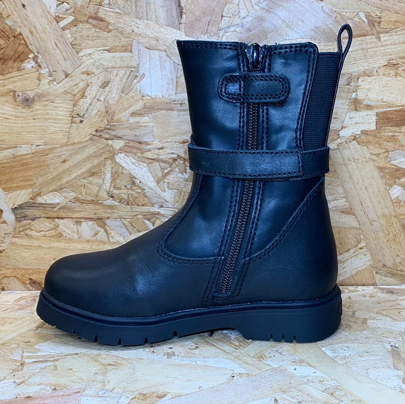 Lelli Kelly Manuela Mid Lederstiefel für Kinder – Schwarz
