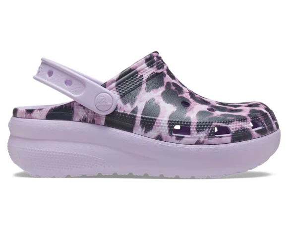 Crocs Klassischer Tier-Cutie-Clog für Kinder – Leopard
