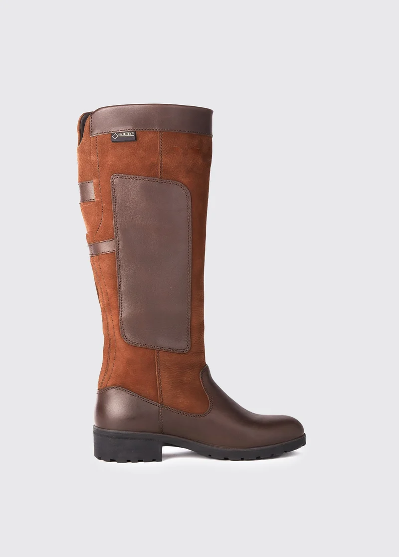 Clare Lederstiefel - Walnut