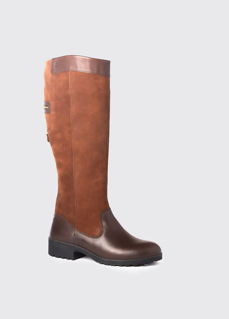 Clare Lederstiefel - Walnut