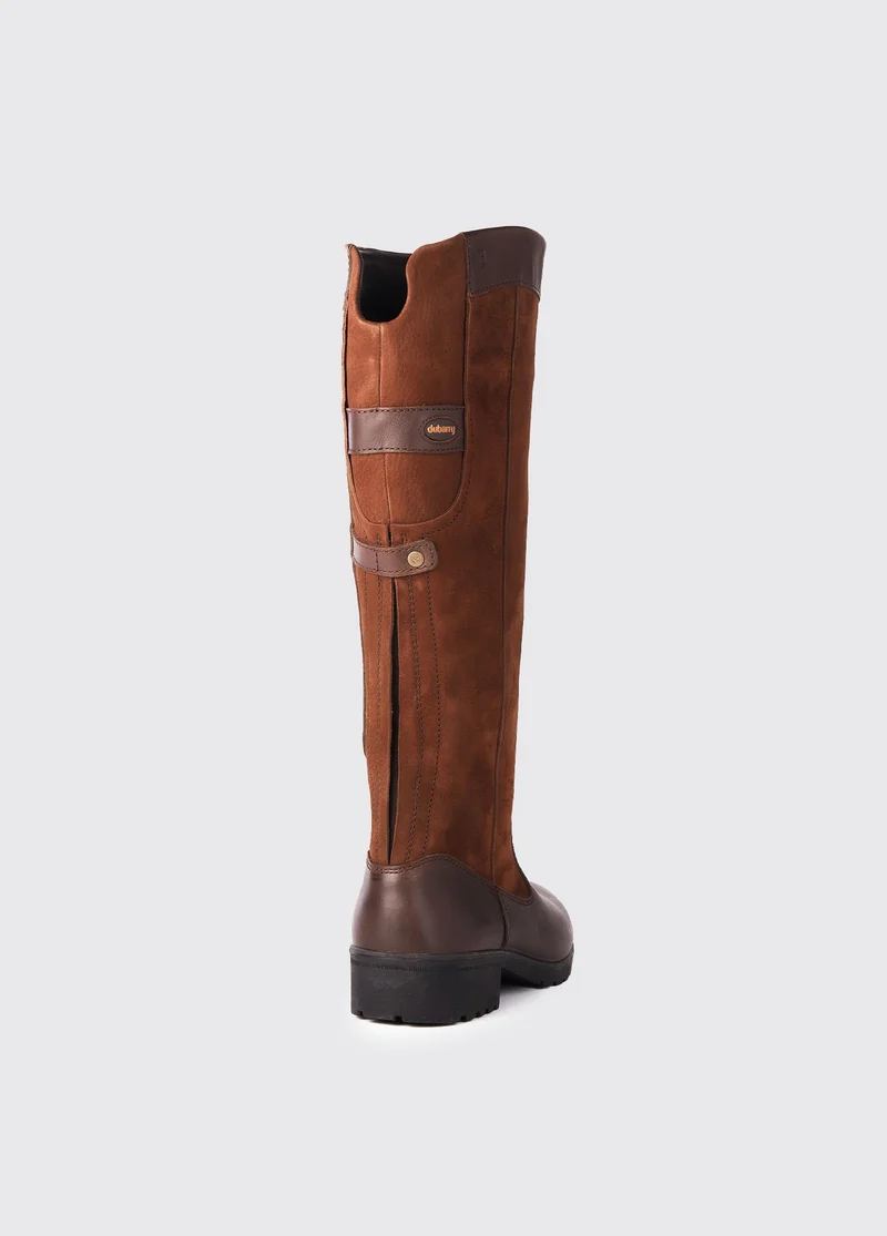 Clare Lederstiefel - Walnut