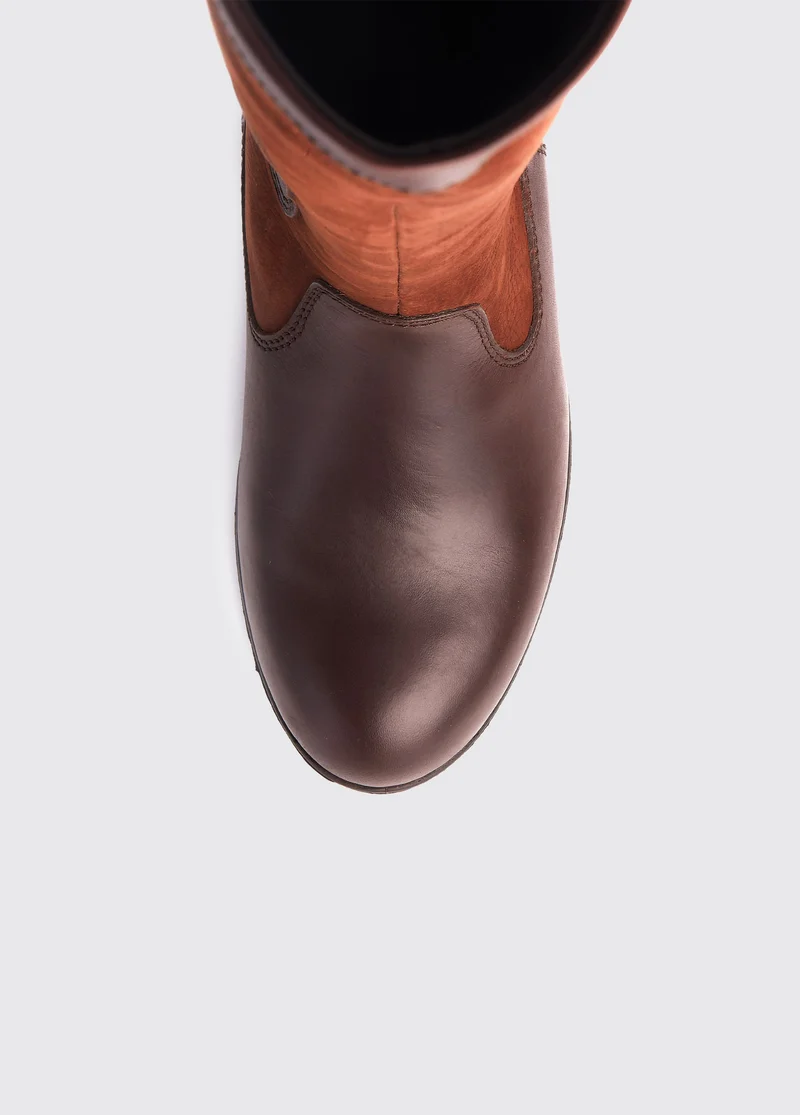 Clare Lederstiefel - Walnut