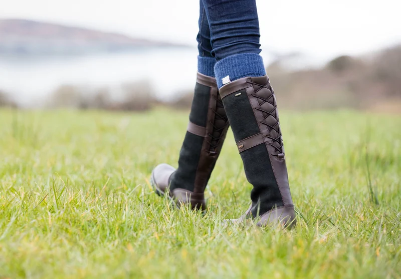 Glanmire Stiefel mit verstellbarem Schaft - Black/Brown