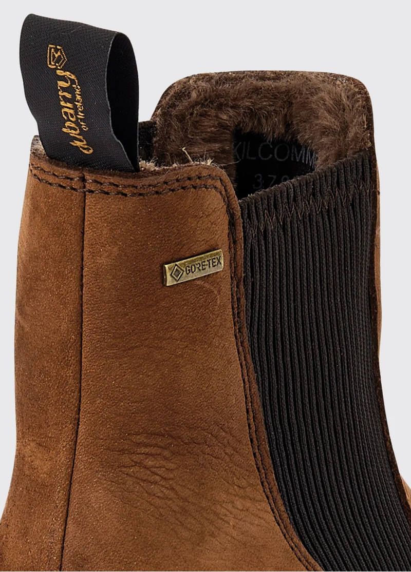 Kilcommon Chelsea-Stiefel mit Fell - Walnut