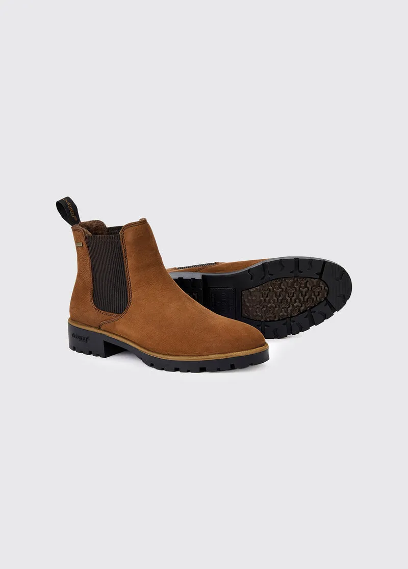 Kilcommon Chelsea-Stiefel mit Fell - Walnut