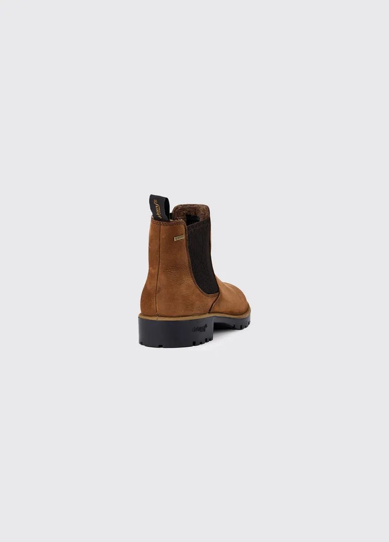 Kilcommon Chelsea-Stiefel mit Fell - Walnut
