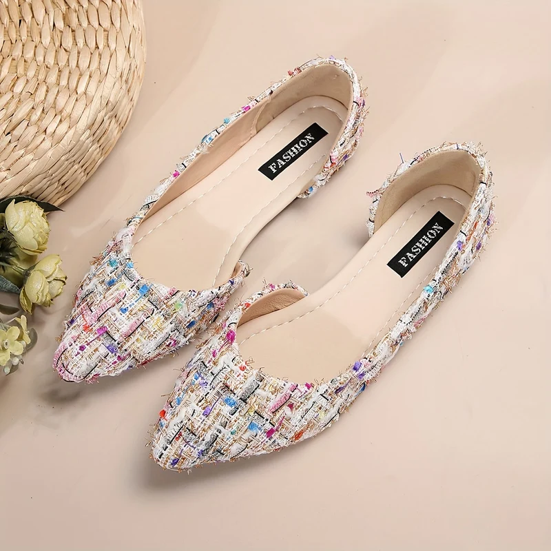Damen Elegante Ballerinas mit Pointed Toe – Modische Flats für Alltag und Büro
