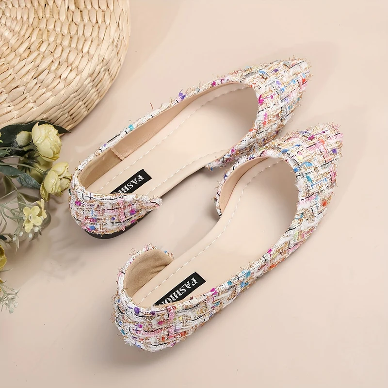 Damen Elegante Ballerinas mit Pointed Toe – Modische Flats für Alltag und Büro