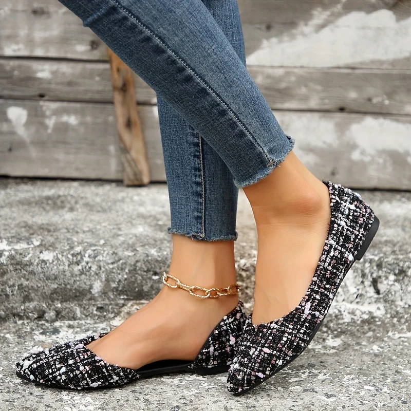 Damen Elegante Ballerinas mit Pointed Toe – Modische Flats für Alltag und Büro