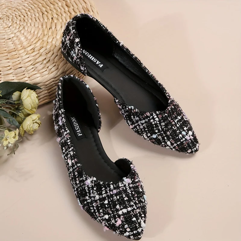 Damen Elegante Ballerinas mit Pointed Toe – Modische Flats für Alltag und Büro